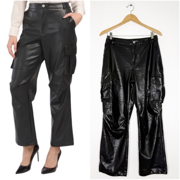 7 For All Mankind Pants - 7 For All Mankind Faux Leather Cargo Pants – Size Small